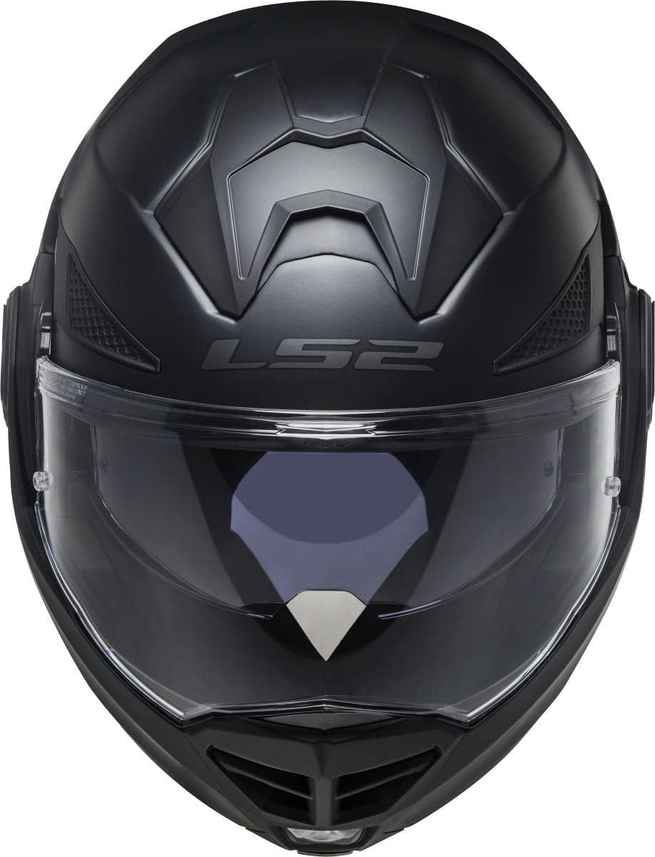 LS2, Casco Modular Moto ADVANT X Solid Mat Black, M