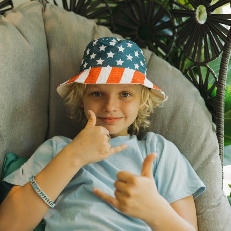 Kids Sun Hat for Boys Girls UPF 50+ UV Toddler Sun Protection with Neck Flap Adjustable Large Brim Beach Fishing Hat3