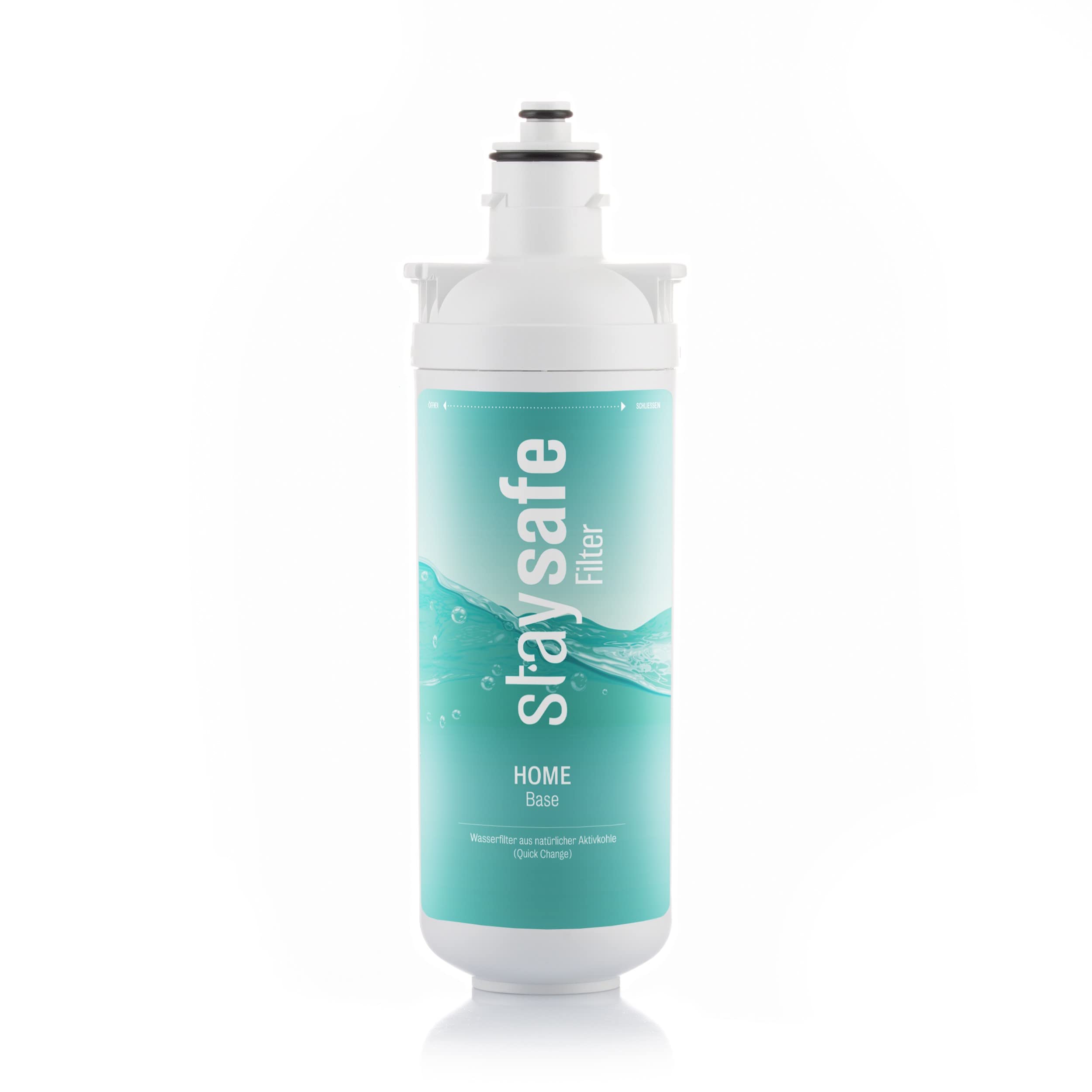 BASE Ersatzfilter | Wasserfilter Untertisch Ersatzkartusche | Ersatzkartusche für Base Wasserfilter, Langlebige Aktivkohle-Filterkartusche gegen Schadstoffe, Schnellwechselsystem