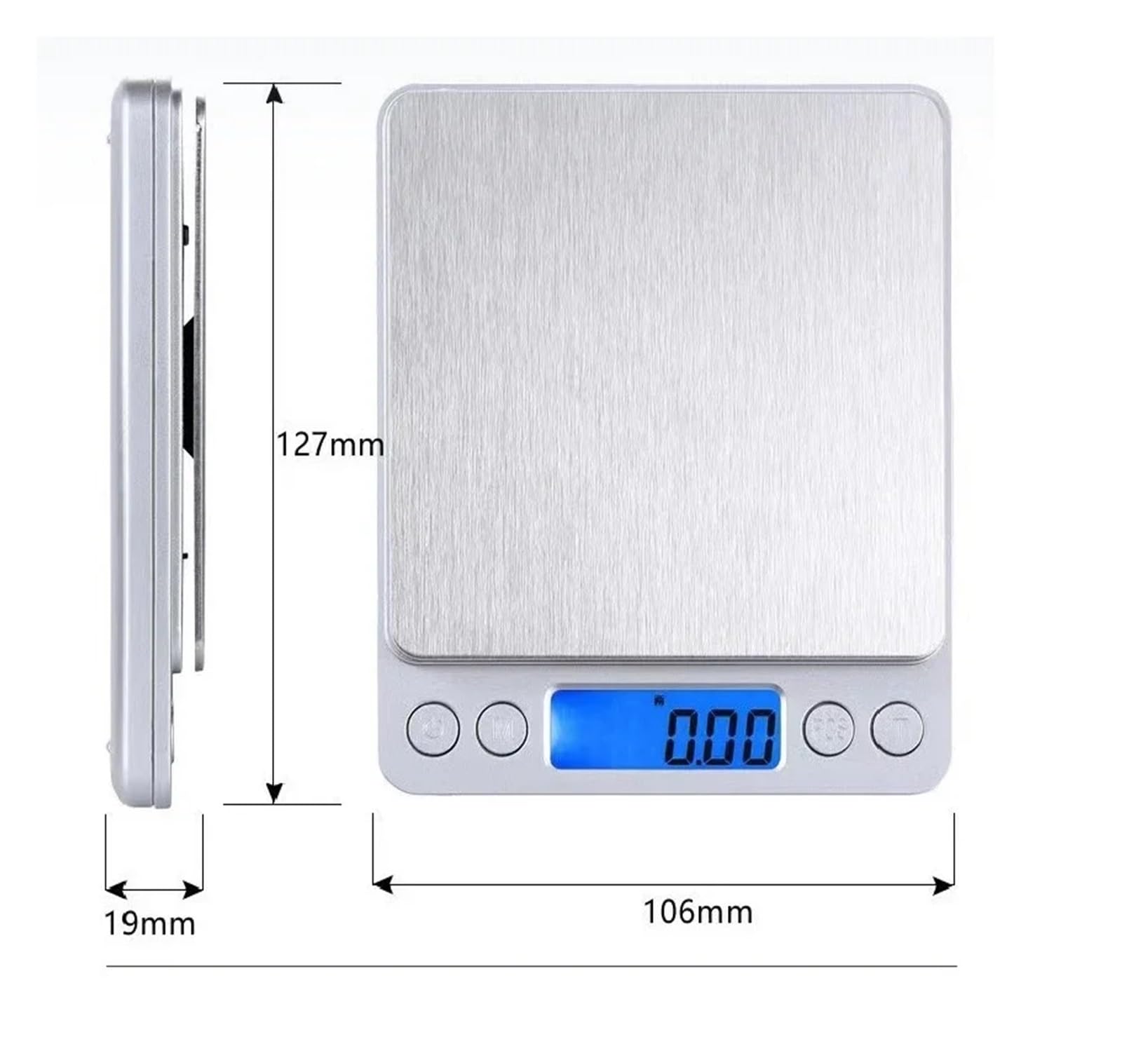 Báscula electrónica de cocina Báscula de precisión de 3000 g y 0,1 g(Battery model)