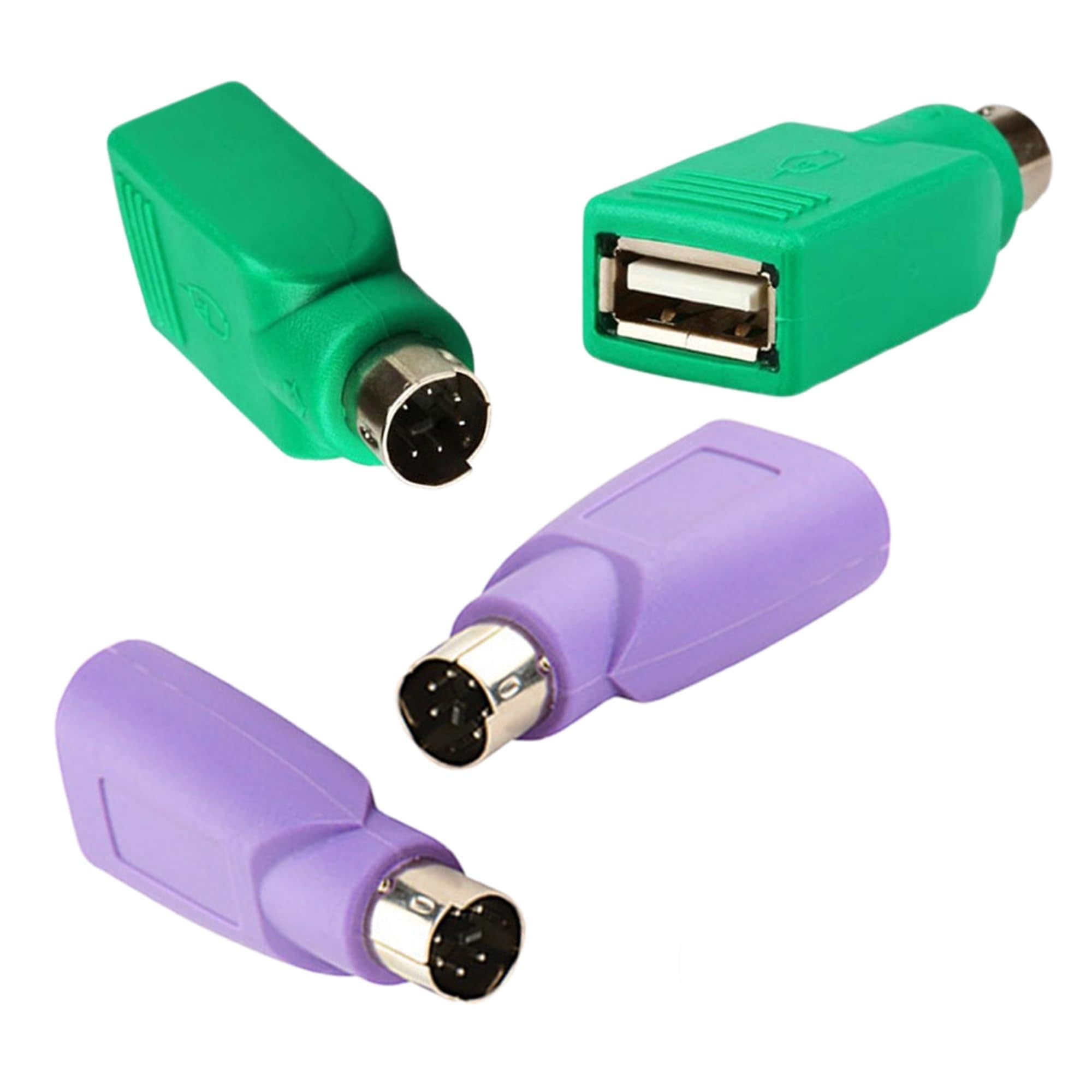 Adattatore PS2 Maschio A USB Maschio – 2 Pezzi Plug-and-play Per Tastiera E Mouse Vecchi