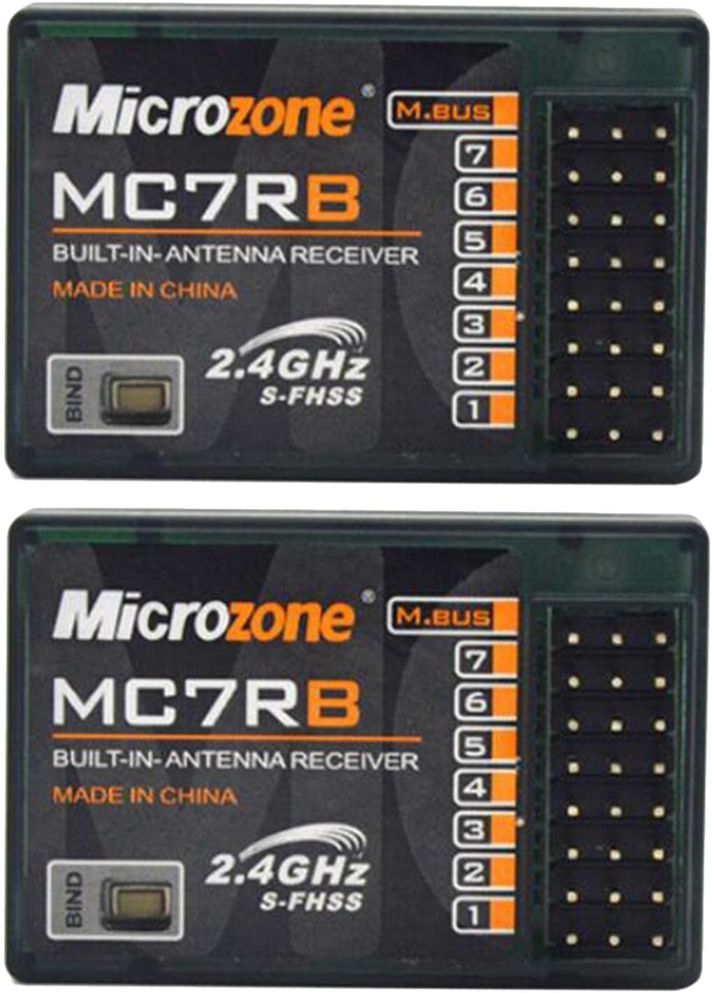 2X 7Channel MC7RB Receiver for Microzone System Quadcopter