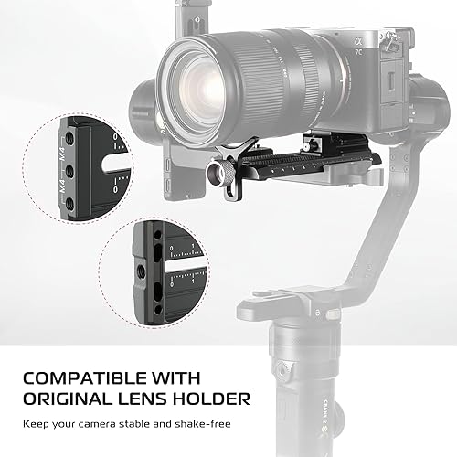 Miniatura 5 de ULANZI FALCAM F38 - Sistema de liberación rápida de cámara con placa QR antideflexión de 1.496in para DJI Ronin-S, DJI RS2, DJI RSC2, compatible con