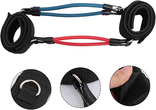 Miniatura 7 de BESPORTBLE 2pcs Leg Tube Strap Pilates Ankle Strap Leg Resistance Band Thigh Latex Band Adjustable Pull Rope