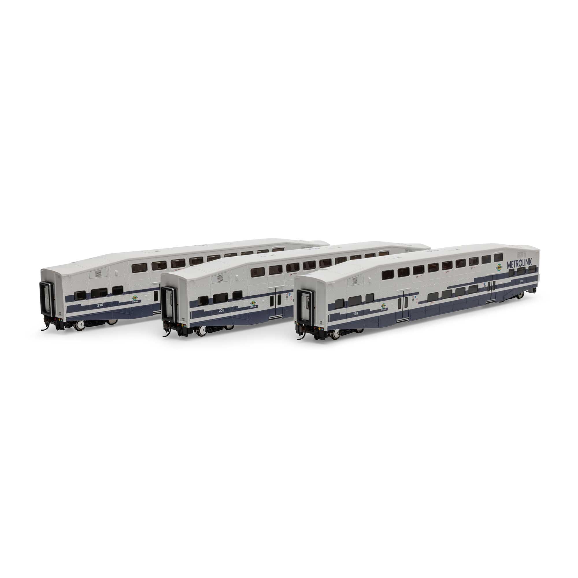 Athearn HO Bombardier Coach SCAX #199/205/210 ATH29706 HO Rolling Stock