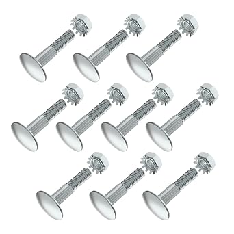 Box Truck Roll Up Door Parts, Carriage Bolt Kit for Whiting Todco 10 Pcs