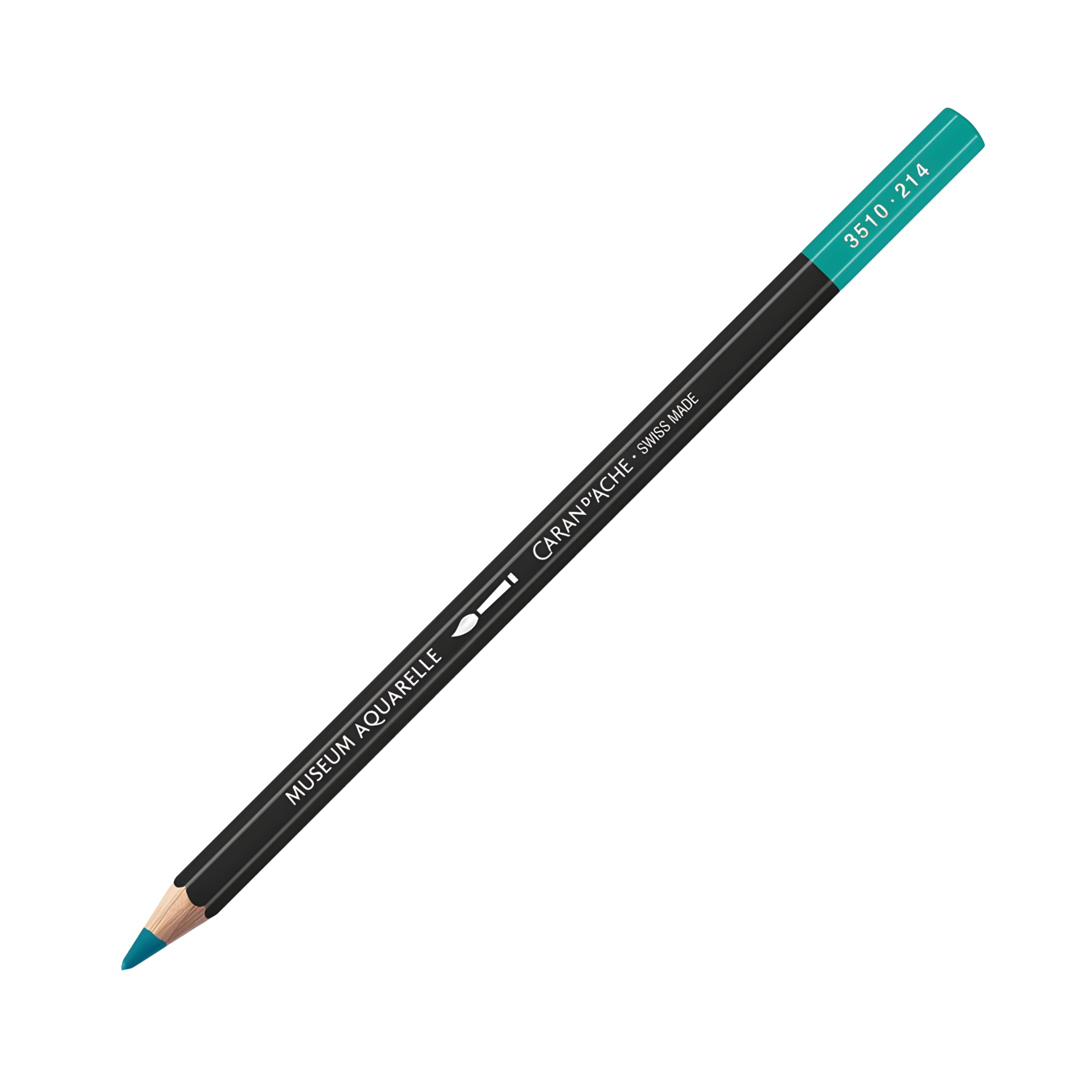 Caran d'Ache Museum Aquarelle Pencil, Beryl Green (3510.214)