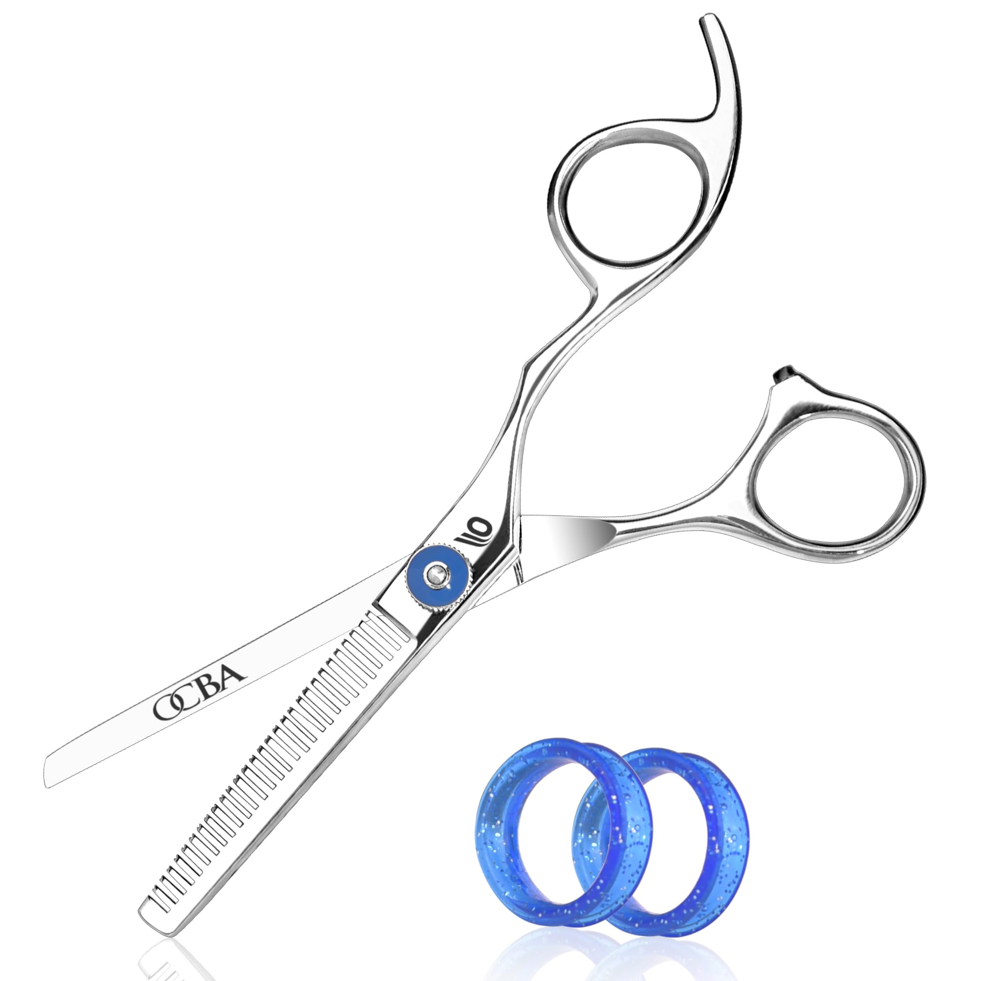 OCBA Professional Hairdressing Scissor Sharp Hair Cutting Scissors for Barbers Hairdressers & Stylists Beard & Haircut Scissors for Men & Women (Modern Thinning)