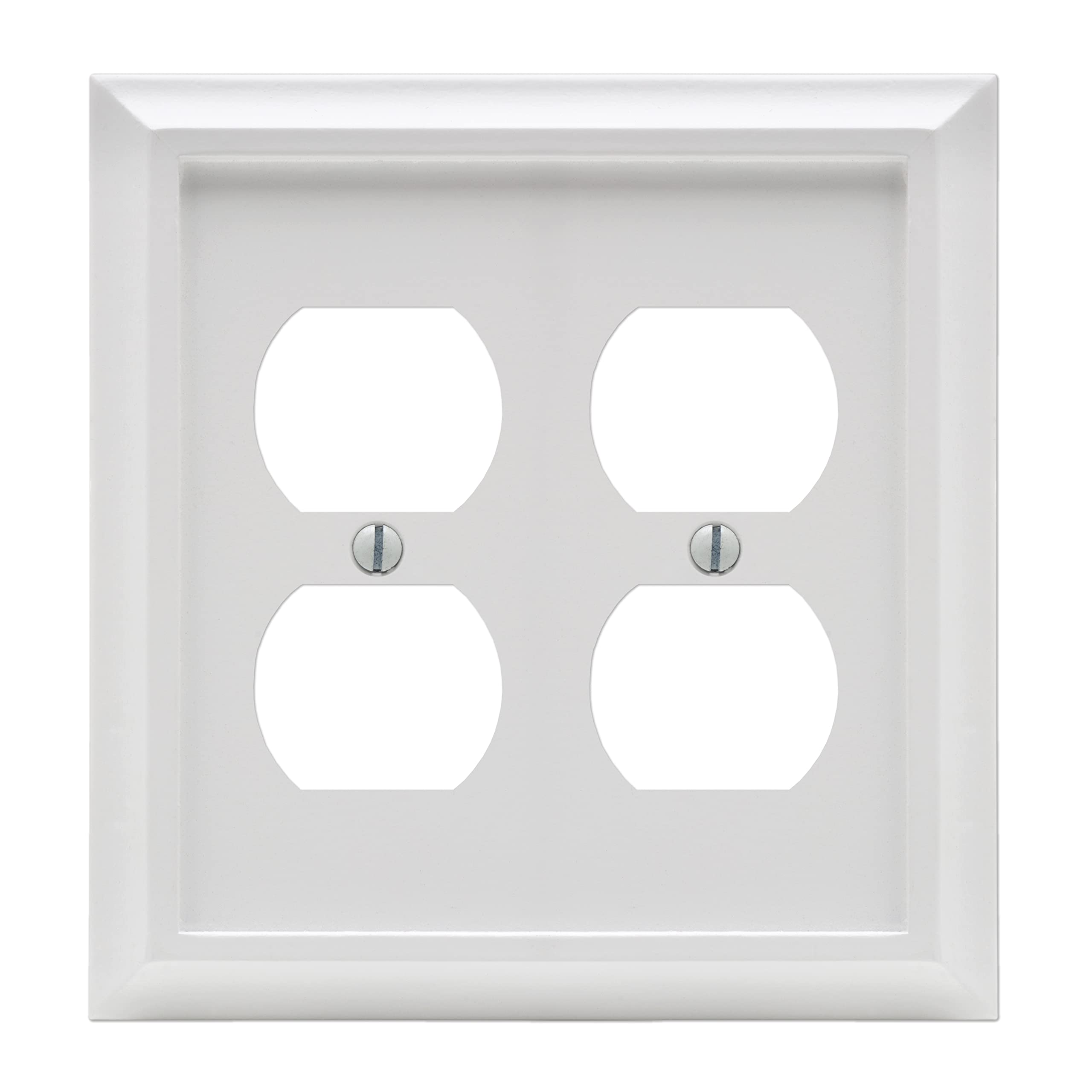 Placa de pared compuesta para sustitución de frontales dañados y actualización de enchufes dobles
