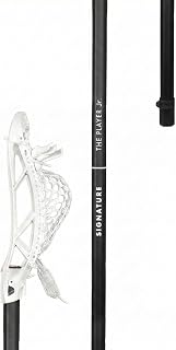 SignatureLacrosse Junior Boy's 28" Lacrosse Stick - Lightweight Aluminum, Pro-Strung Pocket, Play-Ready Black for Youth