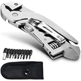 Multitool Wrench With 7 Tools&sol;Pliers&sol;Wire Cutter&sol;Flat Screwdriver&sol;Phillips Screwdriver&sol;Portable Folding Multifunctional Adjustable Multi Purpose Stainless Steel Tool