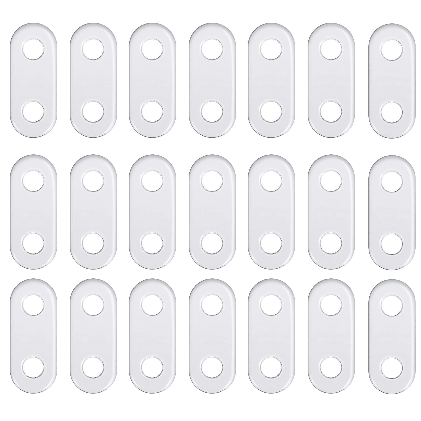 mollensiuer 25Pcs Drapery Curtain Weights Curtain Weights Bottom Heavy Window Curtain Pendant Iron Weights White Covered Drapery Weights to Stop from Being Blowing, 12g