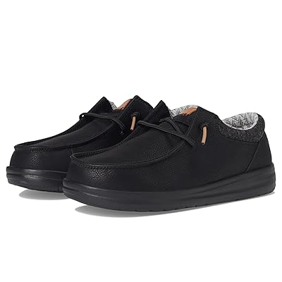 Hey Dude Kids Paul Classic (Little Kid/Big Kid) Boys Shoes Black/Black