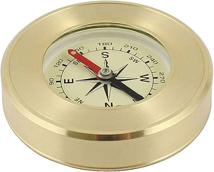 Outdoor Compass, Pocket Watch Style Multifunction Fluorescence Compass Navigation for Outdoor Sports Camping Hiking Navigation Tool