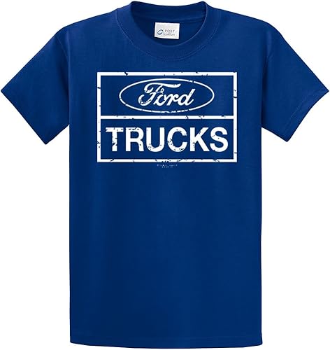 Ford Trucks Classic Square Logo - Camiseta de manga corta para hombre, camioneta F150 F250 Ford Motor Company, Naranja