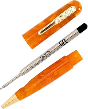 Conklin All American Gel Pen Sunburst Orange | Luxury Gel Pen with Refillable Ink | Bold Color, Smooth Writing, Elegant Design