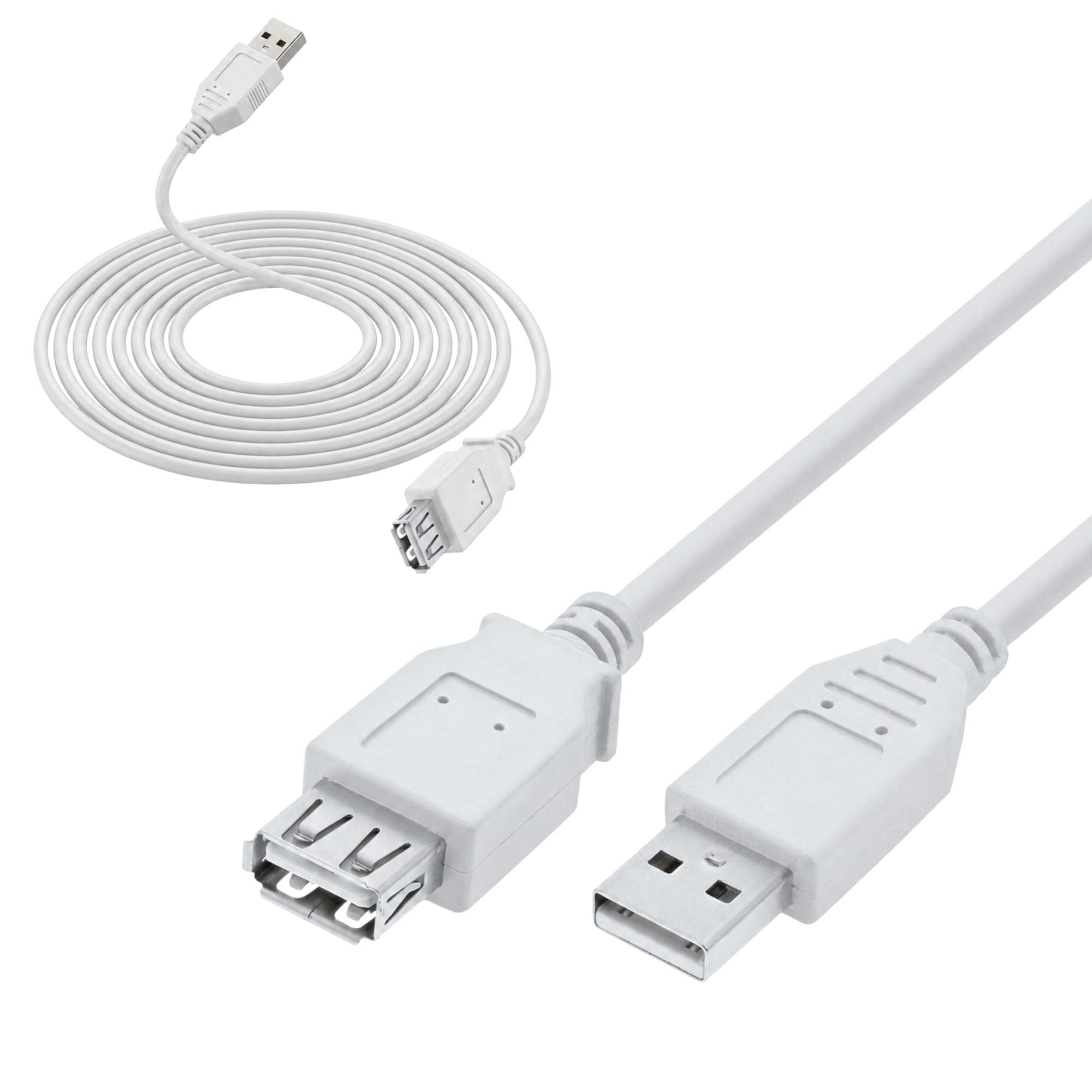 InLine® USB 2.0 cable, InLine®, beige, A M/F, 1.8m