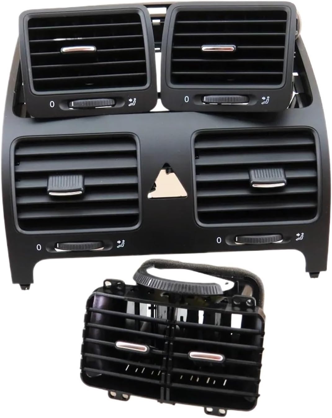 Dashboards Center Air Conditioner Outlet Vent Set Fit for Jetta MK6 Fit for 5 Rabbit 1KD 819 728 1KD819203 1KD 819 703 1KD819704(Lavender)