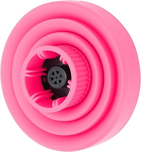 Miniatura 7 de Difusor universal para secador de pelo, portátil plegable de viaje rosa difusor de silicona para cabello grueso y rizado