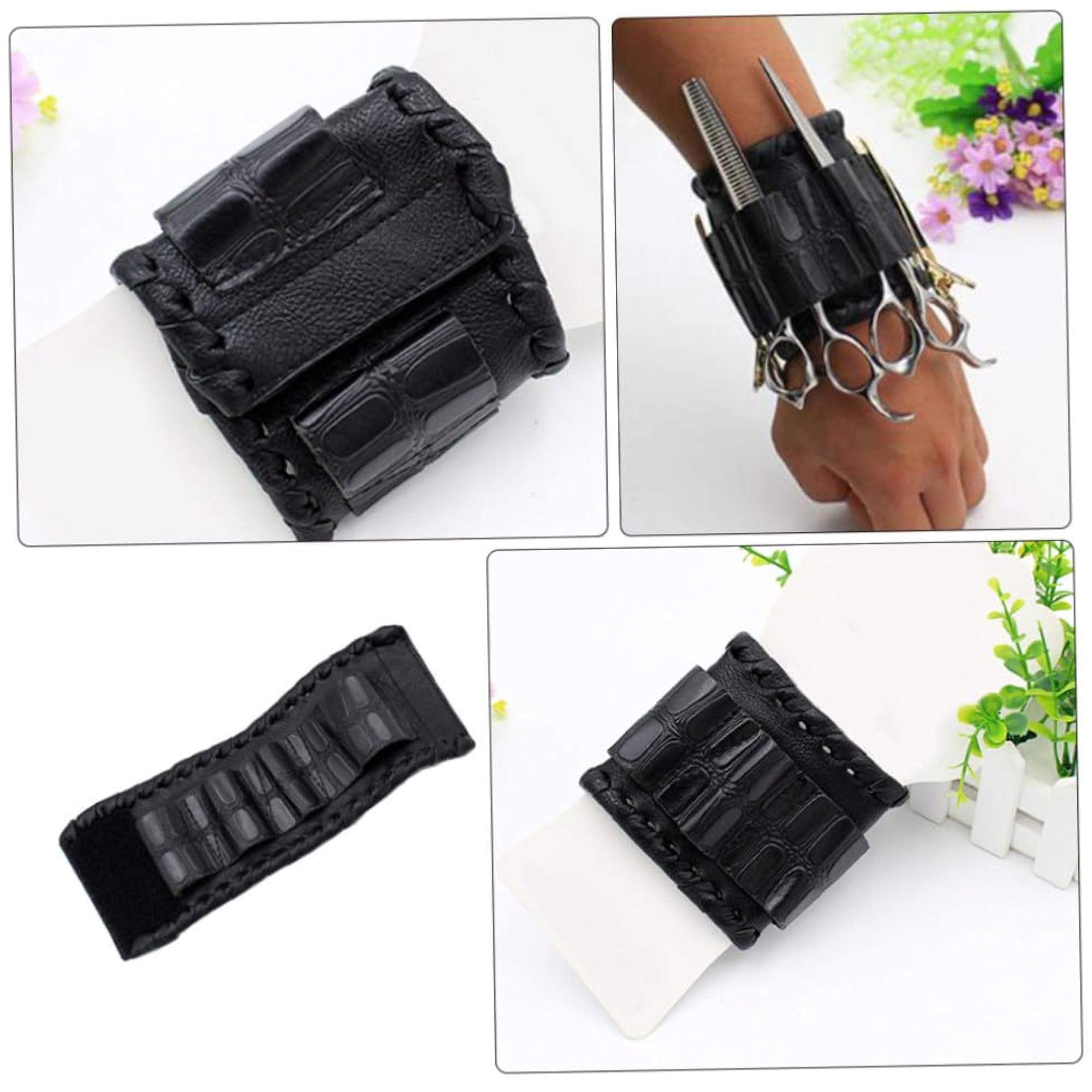 Hairdressing Pouch Scissors Holder Wristband Bag for Barbers