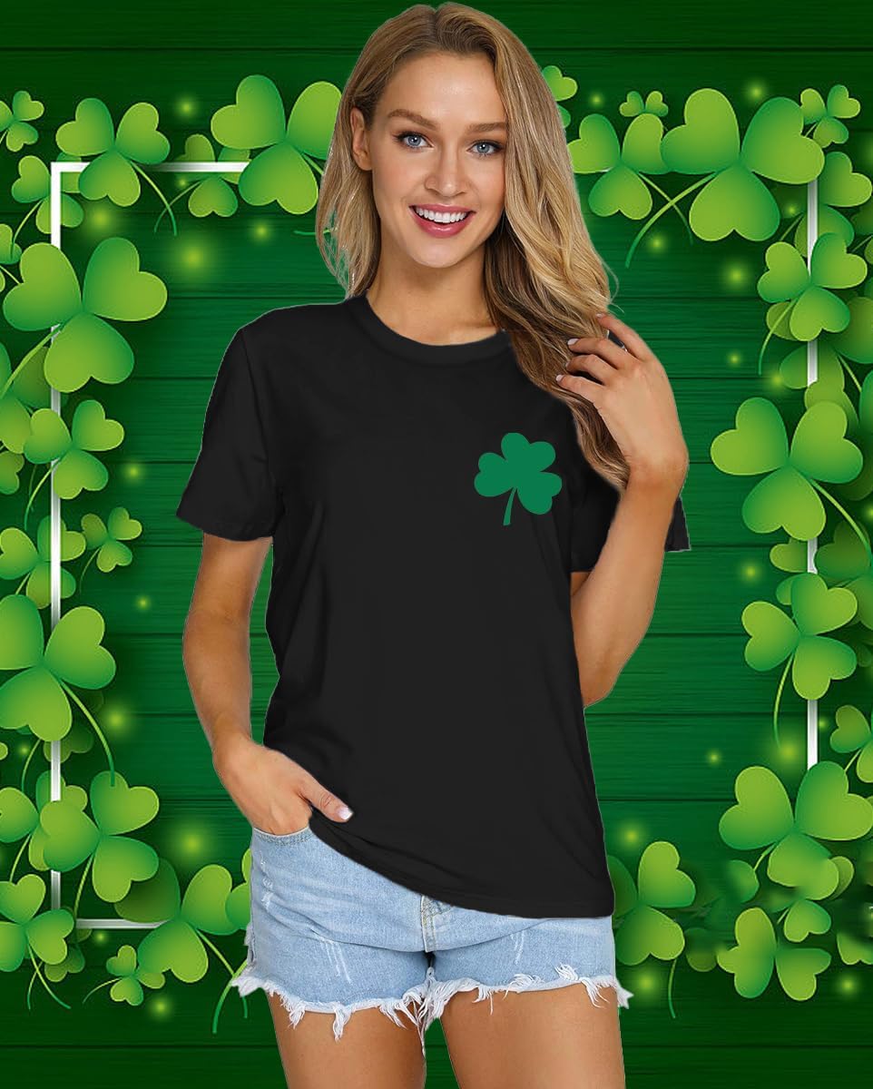 St Patricks Day Shirt Women Saint Patricks Day Shirts Irish Shamrock Tee Top - Image 4
