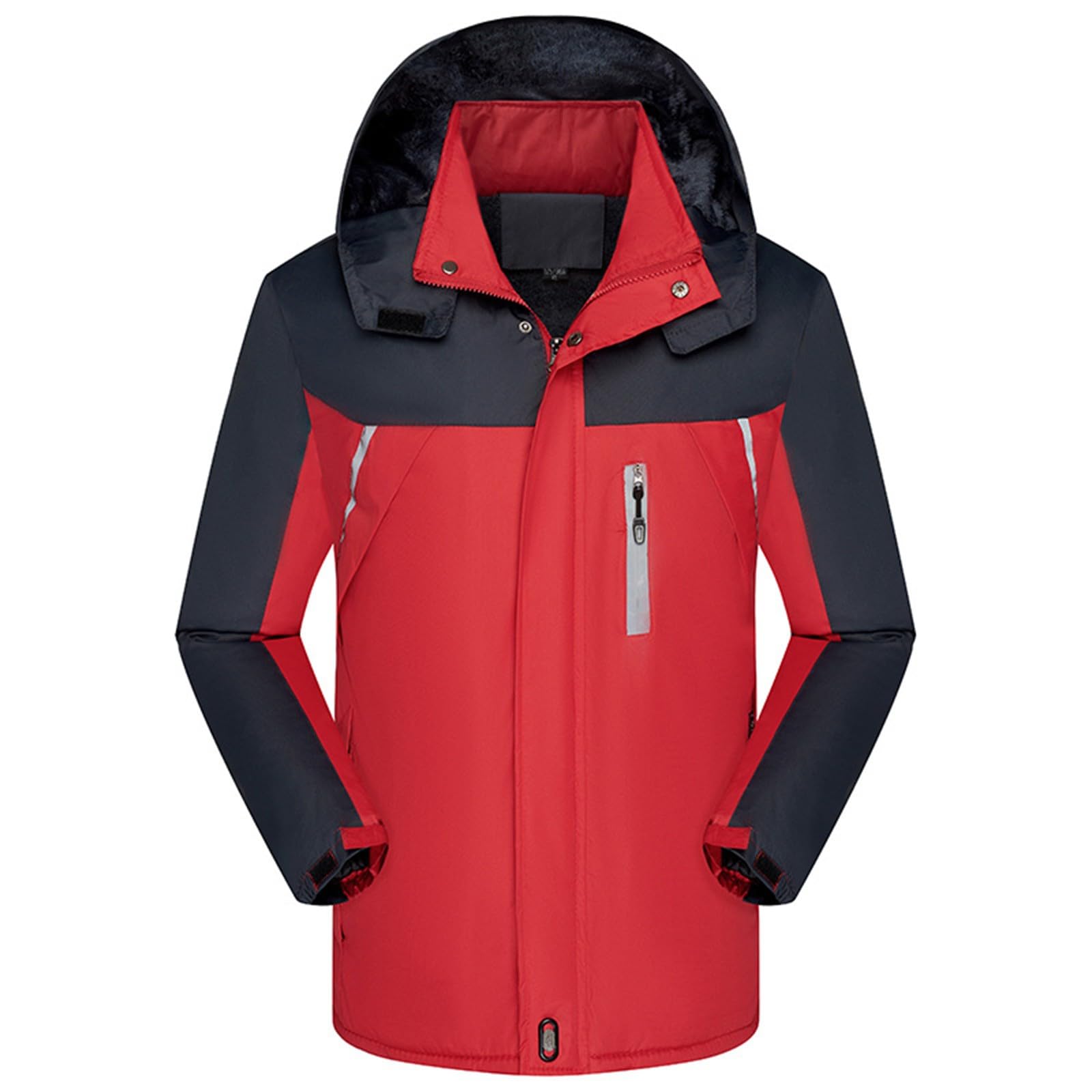 Chaqueta Forrada Y Engrosada Para Mujer Adecuada Deportes Al Montañismo Cálida Cómoda Invierno Larga Chubasquero Impermeable Capelina Transpirable Ropa Chaquetones De Senderismo Amarillo