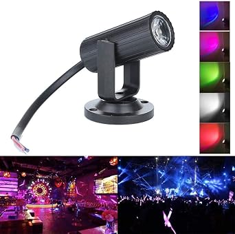 Mini Beam Light Projector LED Spotlight Stage Effect Light KTV Bar Light, Colorful Lights for Disco, Club, Wedding with Plastic Shell for Durability and Convenience (k) [Energy Class A]