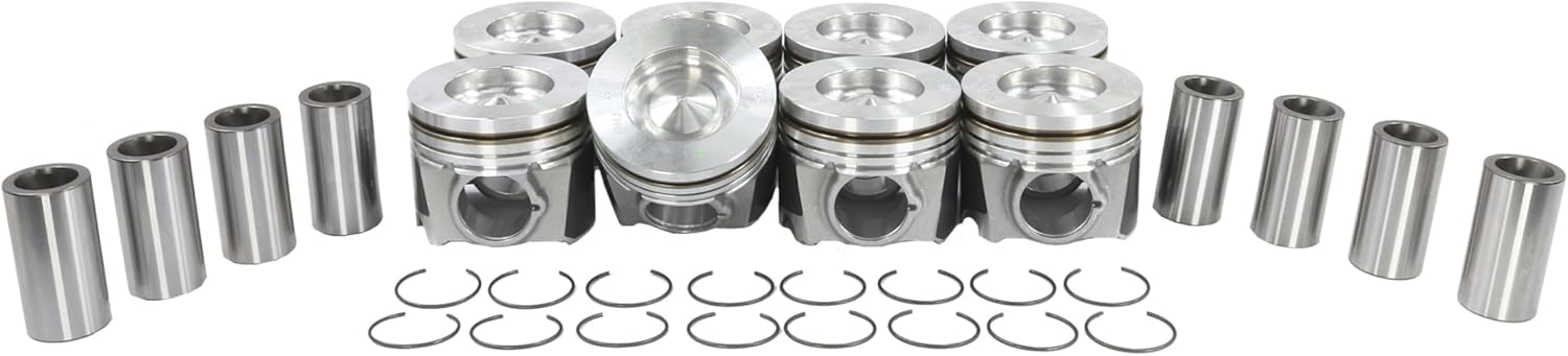 DNJ P4220.20 Oversize Piston Set for 2008-2010 Ford F-250 Super Duty, F-350 Super Duty, F-450 Super Duty 6.4L V8 32V OHV 391cid