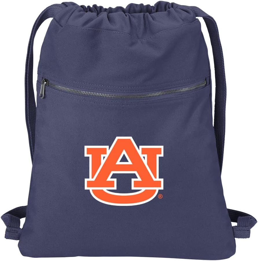 Broad Bay Auburn Drawstring Backpack RICH COTTON Auburn University Cinch Bag