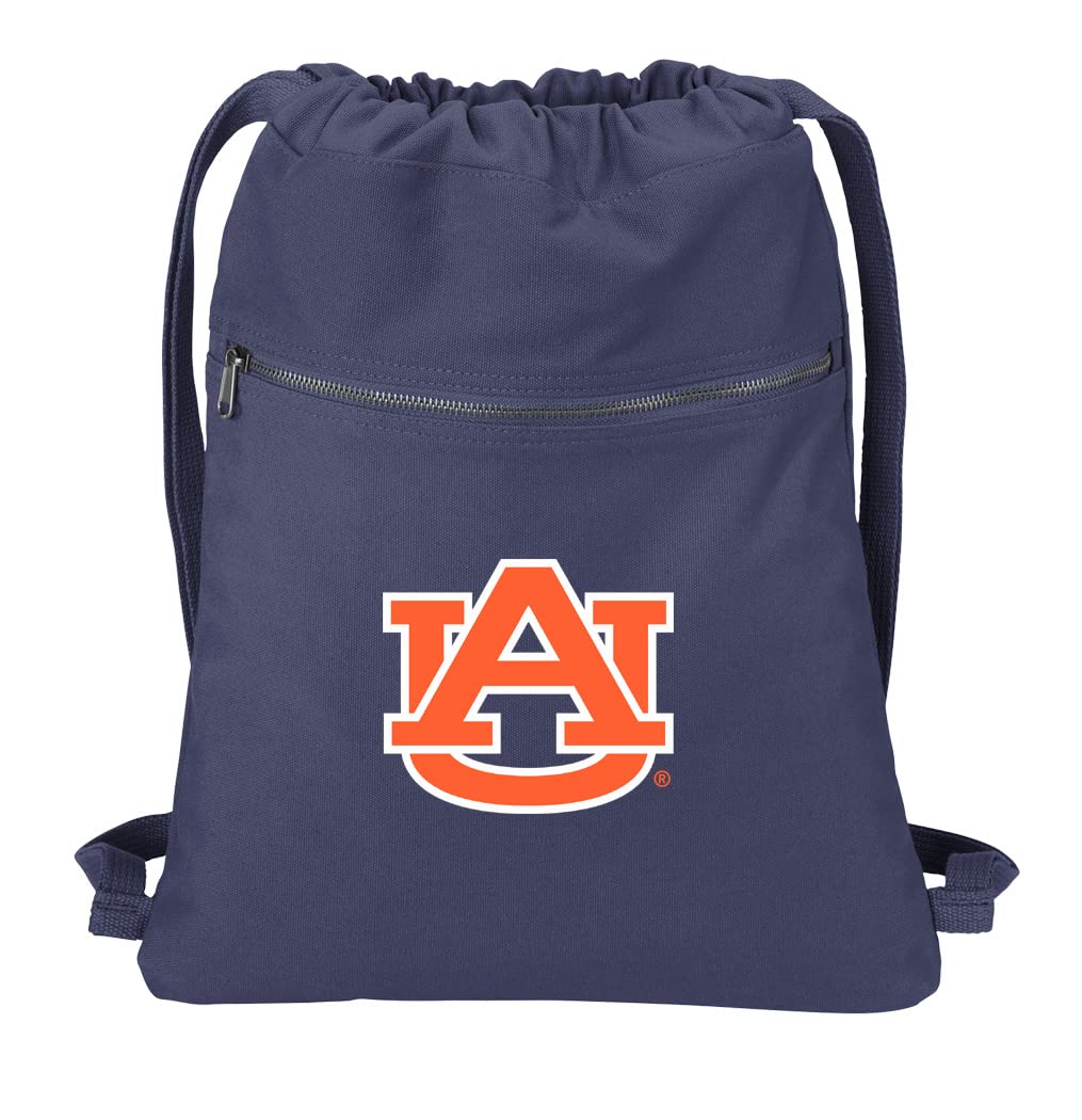 Broad Bay Auburn Drawstring Backpack RICH COTTON Auburn University Cinch Bag