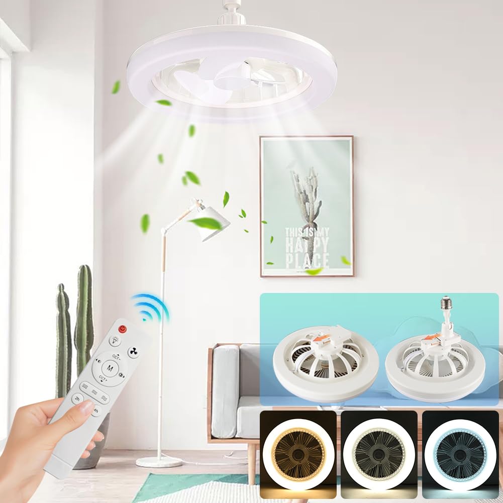 Ventilateur plafond CREATE Wind Clear Rattan LED with télécommande - 89,95€ at Amazon