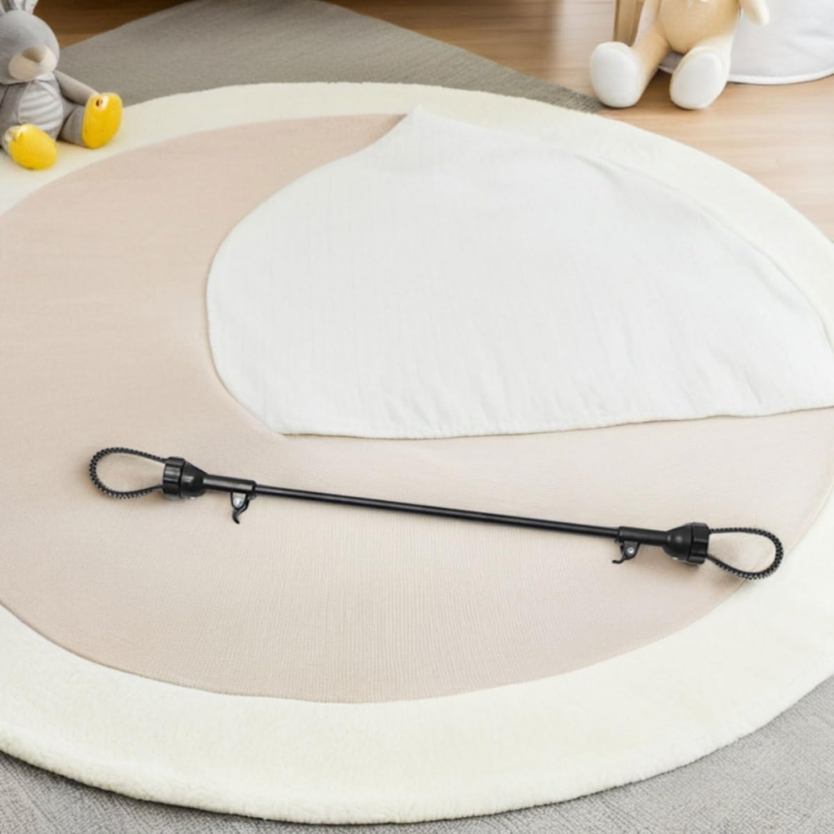 2 Pezzi Connettore per Passeggino Doppio Regolabile, Pieghevole | Collegamento Facile, Aperture Regolabili, Portatile, per Gemelli e Bambini, Viaggi e Uscite