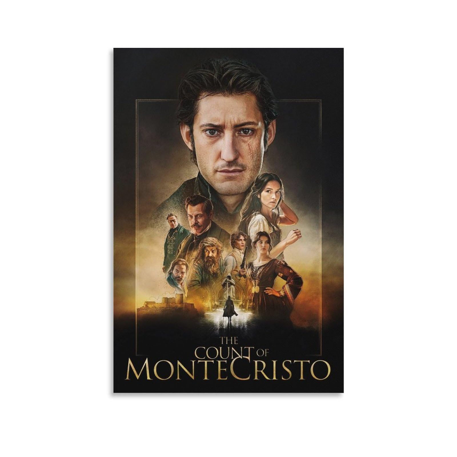 映画ポスター《モンテ・クリスト伯》 アートポスター (13) キャンバス アートパネル ポスター 部屋飾り 油彩画08x12inch(20x30cm)