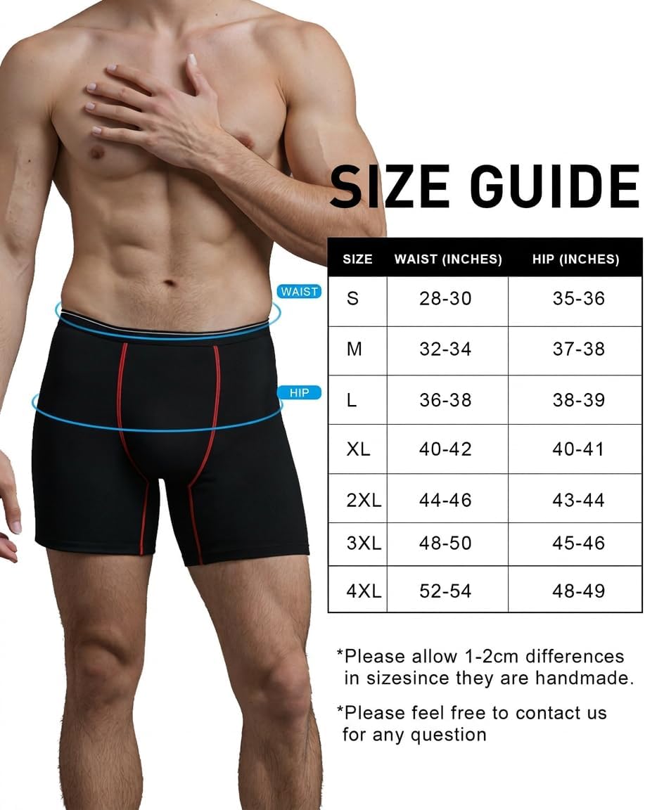 Incontinence Underwear for Men, Men's Incontinence Underwear, Leak Proof Boxer Briefs for Men, 130ml Absorbency, Washable 4 Layer Protection, 3 Pack, Black（Large）