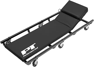 Performance Tool W85005 40-Inch 6-Caster Rolling Creeper with Lever-Action Headrest - Mechanic Garage Essential