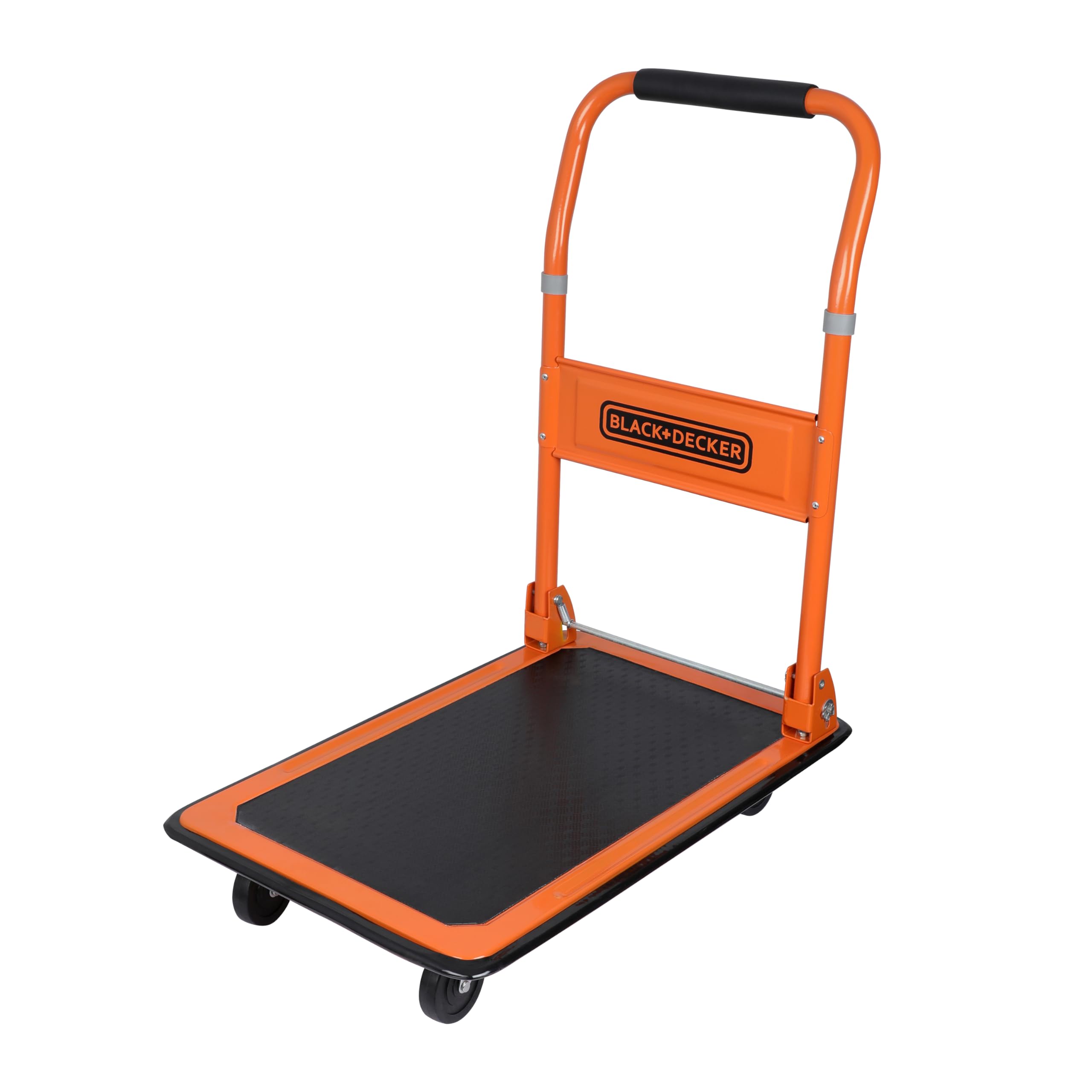 BLACK+DECKER BXWT-H303 Chariot à roulettes - Diable Pliant Max. 80KG - Chariot Plateforme 60 x 40 x 80,5 cm - Diable Demenagement avec Poignée - Facile à Ranger - Acier