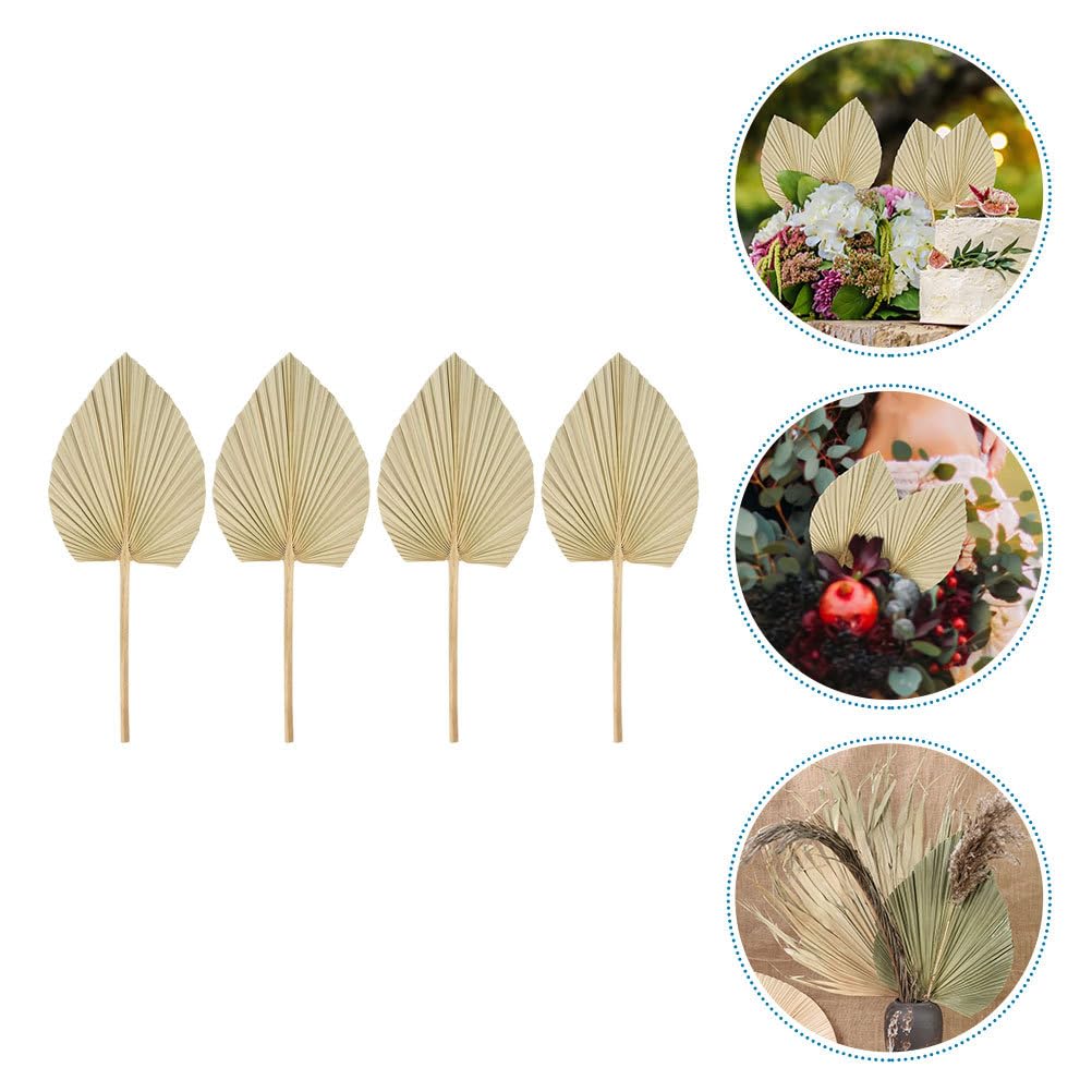 Abaodam 4 Pezzi Decorazione Con Foglie Di Palma Secche 17.72In Accessori Per Matrimoni Feste a Tema Hawaii Decorazioni Casa Rustiche