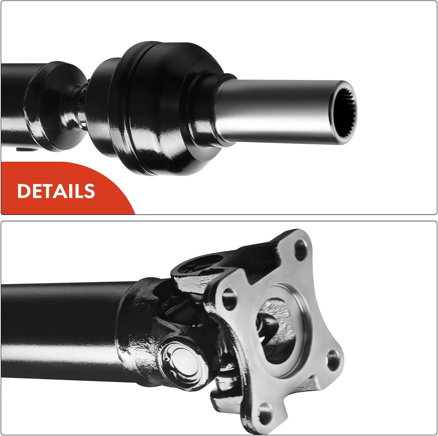 A-Premium Front Complete Drive Shaft Prop Shaft Driveshaft Assembly Compatible with Dodge Ram 1500 2002 2003 2004 4.7L 5.7L, Manual Transmission 4WD, Replace# 52105993AB, 52105993AA