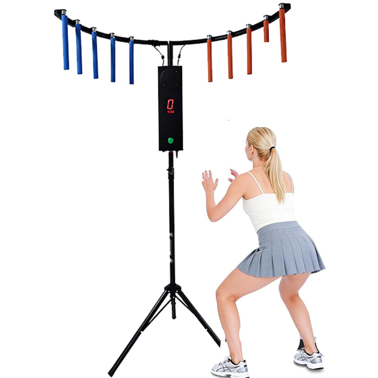 JozyJul Catching Stick Game Machine, 5 Level Hand Eye Coordination Training, Drop Stick Challenge Family Game, Arcade Game for Rental, Parties, Events, and Carnivals