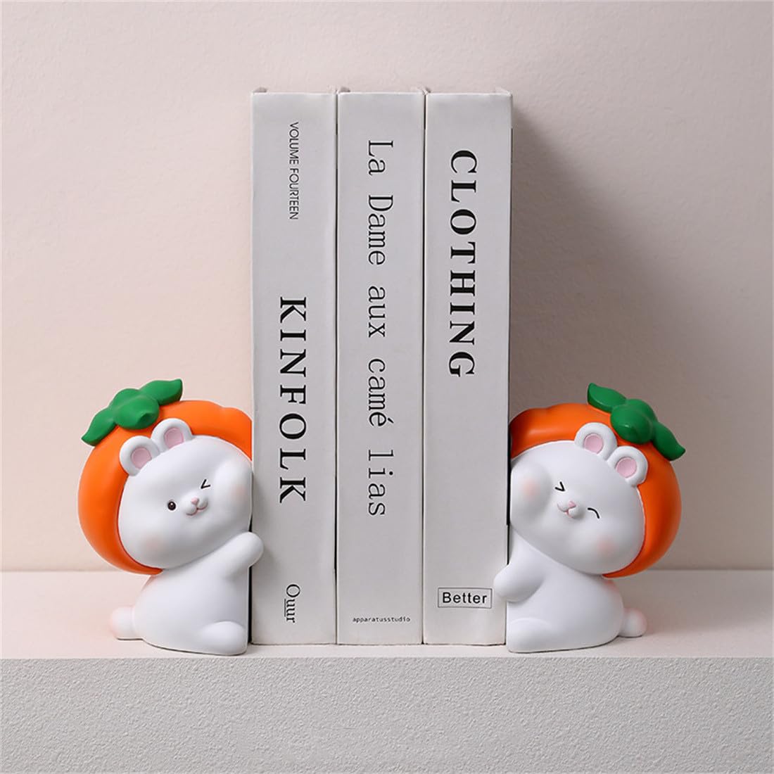 Serre-livres en peluche lapin pour retenir vos livres