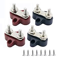 Vista 1 de Heart Horse Bloque de terminales de barra de autobús, poste de conexión de perno de alimentación de batería, bloque de distribución de energía dual