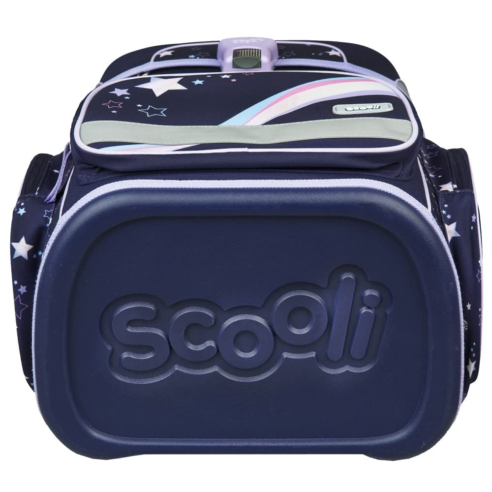 Dreamland - Einhorn SCOOLI Undercover EasyFit Schulranzen-Set 9tlg. mit Sporttasche, BROTDOSE, TRINKFLASCHE und SCHULTÜTE, Hellblau, Größe: 36,5 x 33 29 cm
