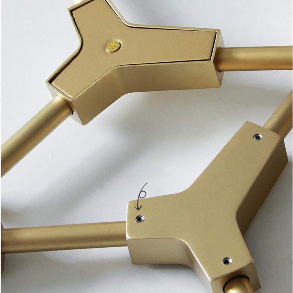 Lampadario Moderno a 3 luci Sputnik Mid Century, Lampada a Sospensione in Ferro Regolabile per Cucina, Sala da Pranzo e Soggiorno - Oro. È così Gentile da Parte Tua.