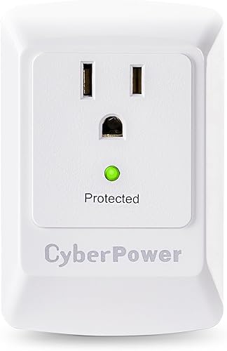 Protector de sobretensión para 1 enchufe, de la marca CyberPower, 100 W, 900 J 1 enchufe NA