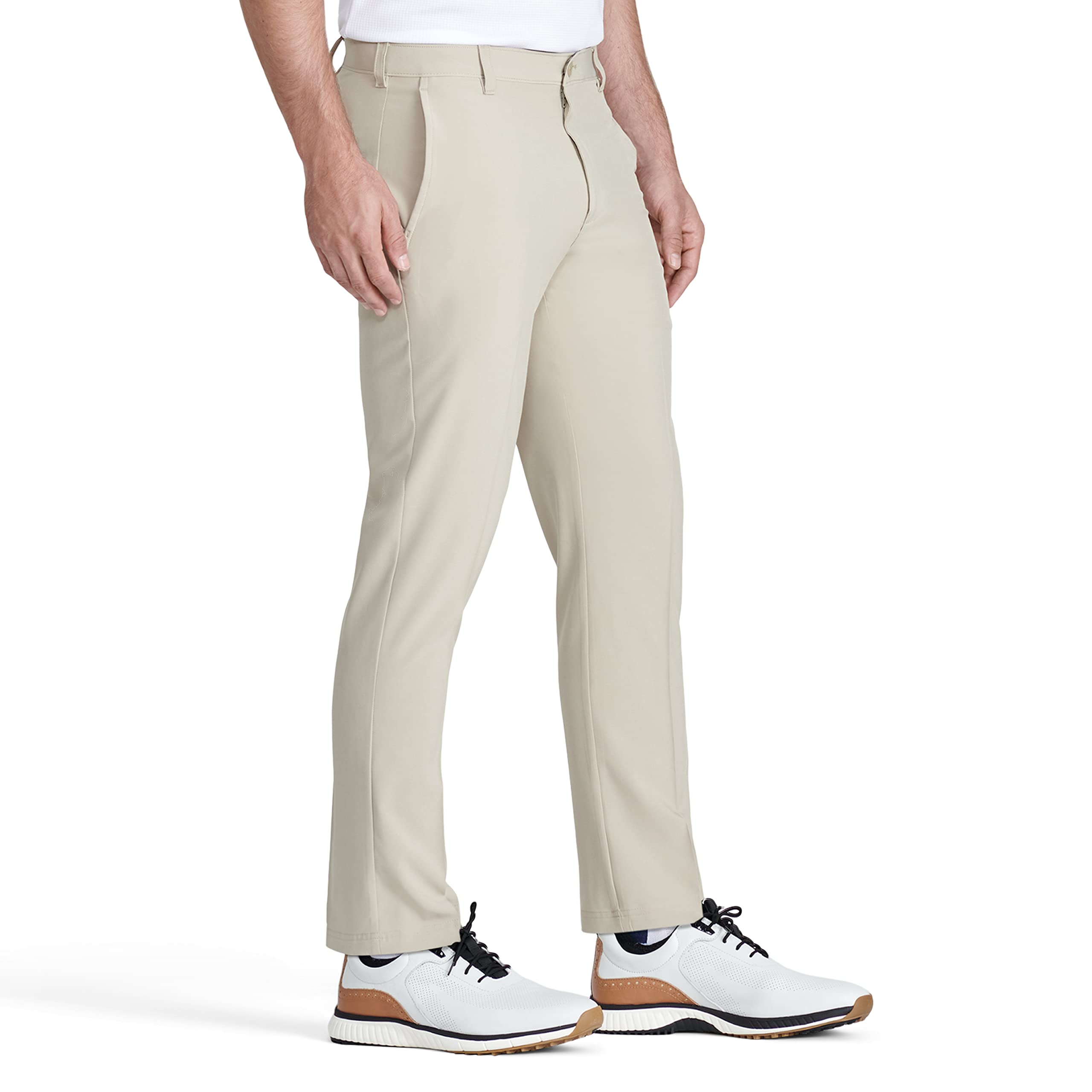 IZOD Mens Golf Swingflex StraightFit FlatFront Pants