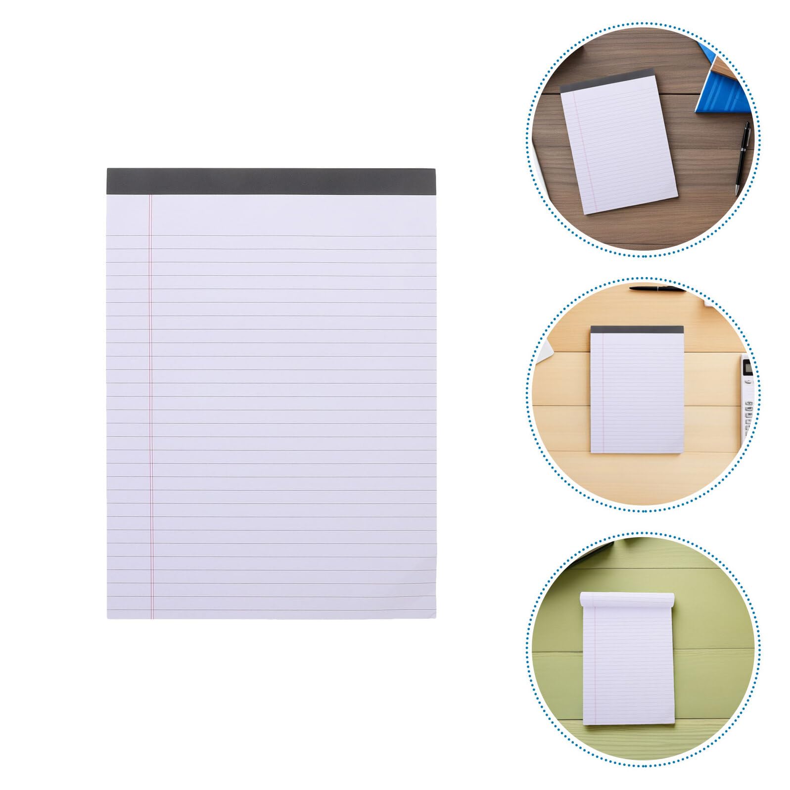 Blocchi per Appunti Legali a Righe Larghe 8 Pezzi Blocco Note Strappabile Formato A5 Carta Spessa Taccuino Portatile per Avvocati Uso Professionale in Ufficio e Studio Legale
