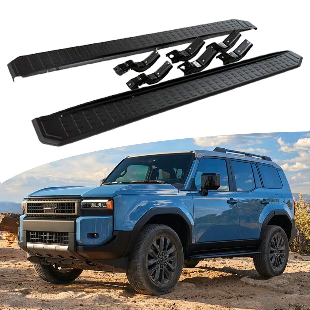 FTAPACCE 2PCS Side Steps Running Boards Nerf Bars Fits for Land Cruiser J250 Land Cruiser Prado LC250 2024 2025