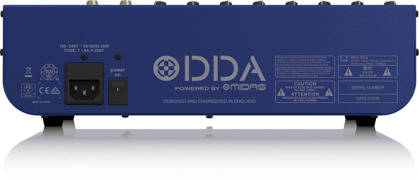 Midas DM12 Mixer analogico live e studio a 12 ingressi con preamplificatori microfonici Midas