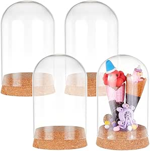 PH PandaHall Dôme En Verre Avec Cloche En Verre De Base