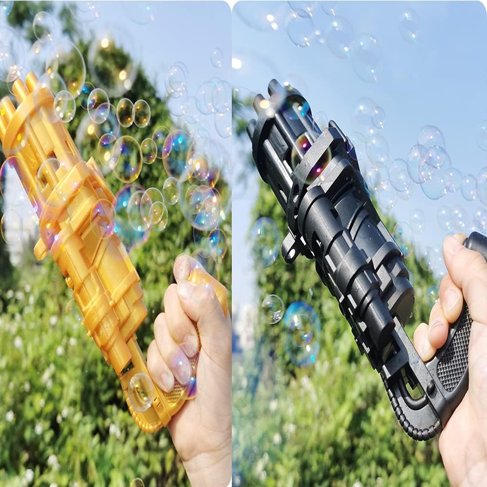 AOOK Gatling Electric Bubble Gun Machine for Children, 8 Hole Big